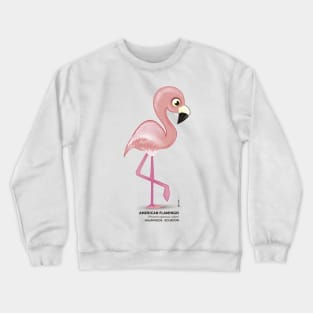 American Flamingo Bird Crewneck Sweatshirt